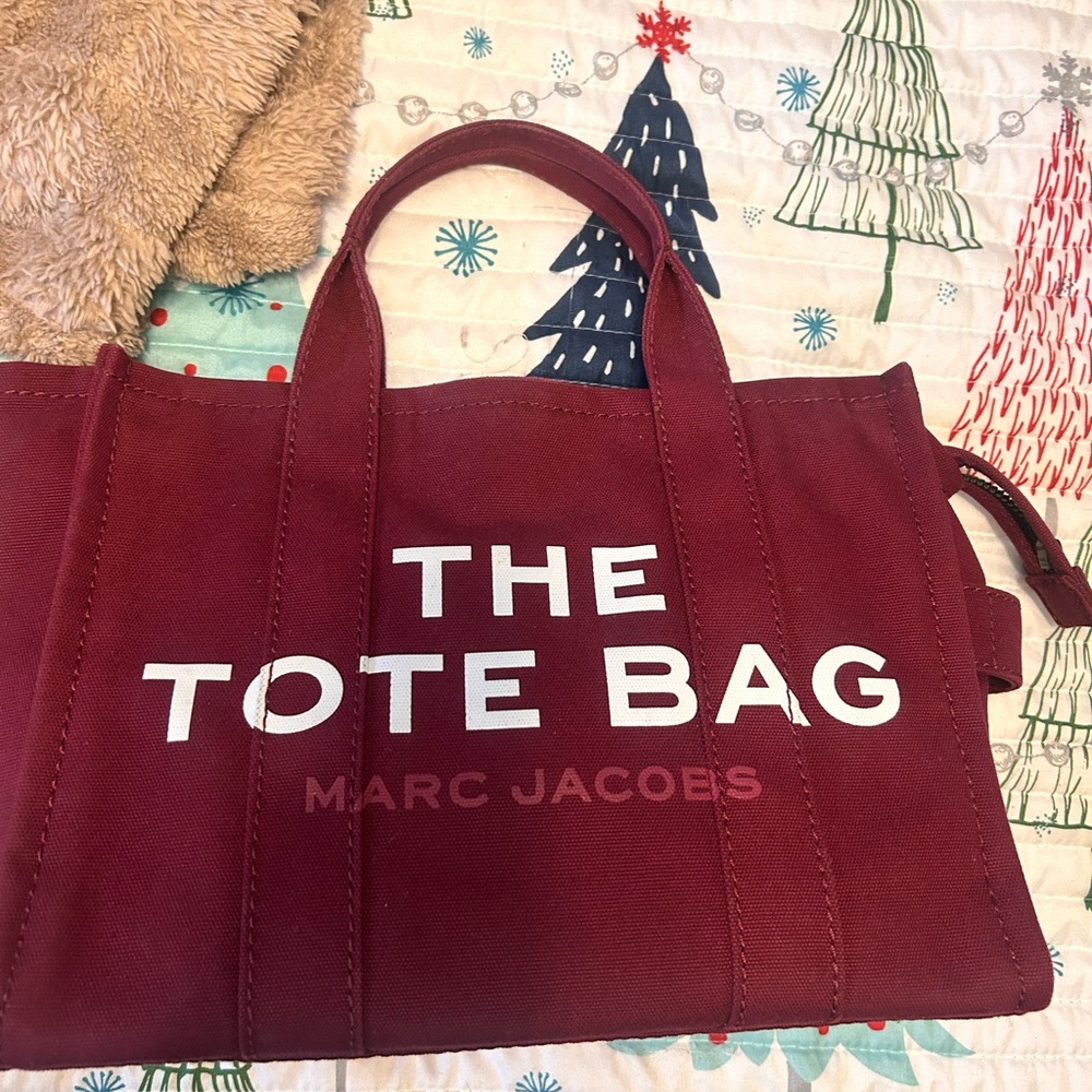 Marc Jacobs Burgundy Tote Bag